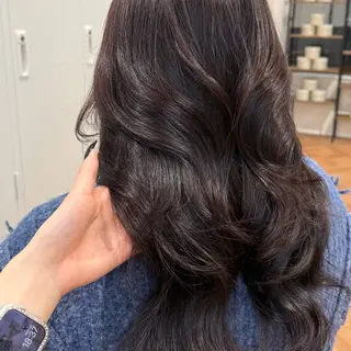 ロング カラー ヘアアレンジ キヨミ 韓国レイヤーカットのヘアスタイル