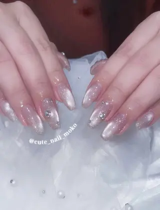 ネイル GO TODAY SHAiRE SALON原宿 Liber所属・️🫧もこ 艶感ネイル🫧のネイルデザイン