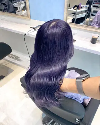 セミロング カラー THESALONS所属・🤍ブリーチカラー /寄田龍樹🤍のヘアスタイル