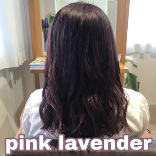 セミロング カラー なつき/艶ピンク/ girly hairのヘアスタイル