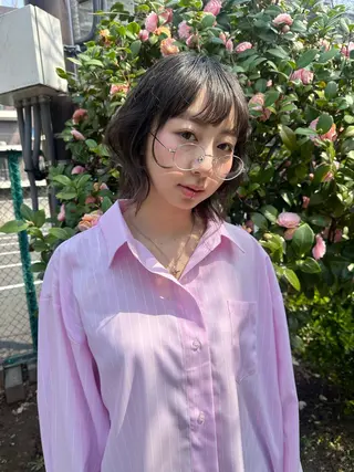 ミディアム ✂︎岡根 京花✂︎のヘアスタイル