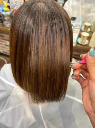 ミディアム 福田 有紗のヘアスタイル