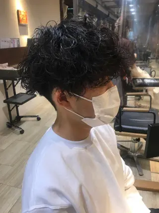パーマ メンズ なりたいを叶える /町野 朝哉のヘアスタイル