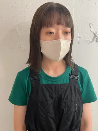 ミディアム カラー ヘアアレンジ 透明感color 🥣suzunaのヘアスタイル