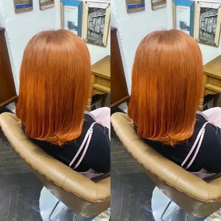 ミディアム カラー ☻モエカ/ハイトーン アレンジ☻のヘアスタイル