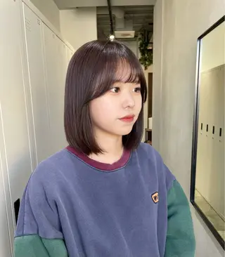 ミディアム カラー ボブ/レイヤー /sora🌙✨️のヘアスタイル