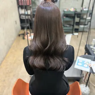 セミロング カラー ANLY. 明治神宮前所属・うる艶/透明感カラー 🐇🤍もものヘアスタイル