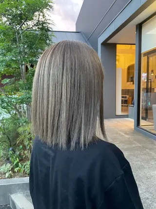 ミディアム カラー 大橋 風花のヘアスタイル