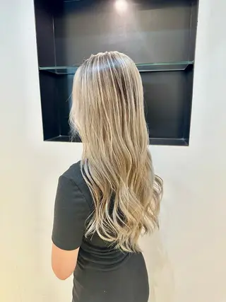 ロング カラー TAYA大阪上本町所属・十場【髪質改善】 【ダブルカラー】のヘアスタイル