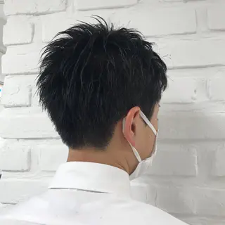 ショート メンズ 【暖色カラー特化】 中山由梨のヘアスタイル