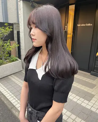 ロング カラー ラベンダー/レイヤー スタイル🤎mamiのヘアスタイル