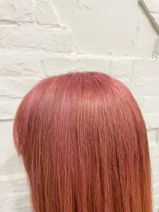 ロング カラー 【ピンク/韓国ヘア/ ヘアセット】亜海のヘアスタイル