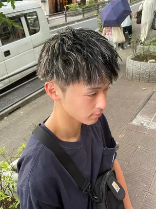 カラー パーマ メンズ Le'a所属・渋谷/フェード/ 國分 翔のヘアスタイル