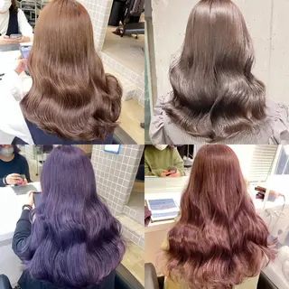 セミロング カラー *モデル募集🤍横浜 透明感カラー🫧のヘアスタイル