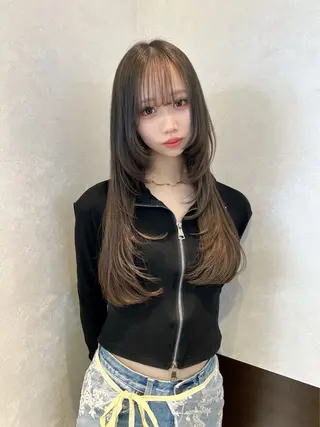 カラー nehus nagaoka所属・🖤複雑履歴ブリーチ Mizuki 🖤のヘアスタイル