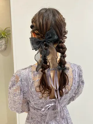 ロング ヘアアレンジ ベージュ/アレンジ /横浜/杉本千夏のヘアスタイル