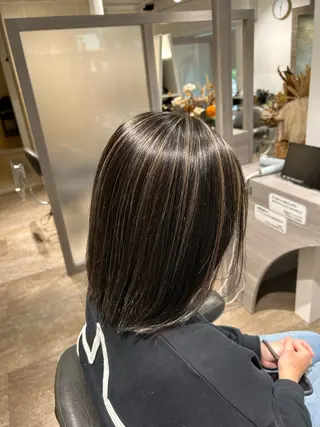 ミディアム カラー hair＆make CIEL所属・武井 哉子のヘアスタイル