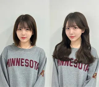 ロング コウ チホウのヘアスタイル