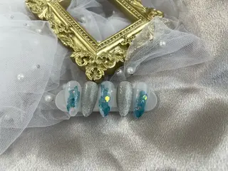 ネイル ネイルサロンAiri 長さ出し·シンプルのネイルデザイン