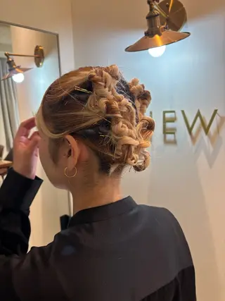 ミディアム 𝐚𝐲𝐚𝐧𝐞 /美髪/縮毛矯正のヘアスタイル