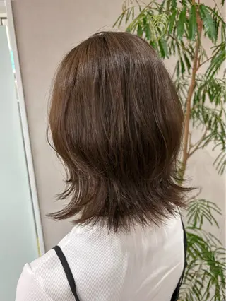 ミディアム カラー qumu 横浜所属・🌿ショート/ボブ/ 透明感カラー🌿神永のヘアスタイル