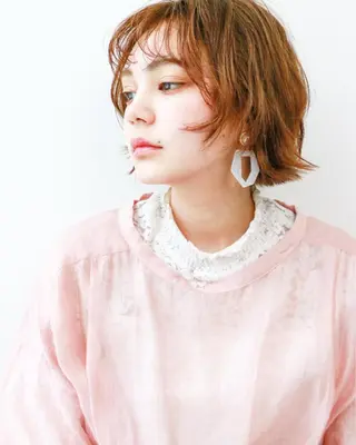 ショート ✨艶感/透け感✨Sherry所属・艶髪/ハイトーン Sherryのヘアスタイル