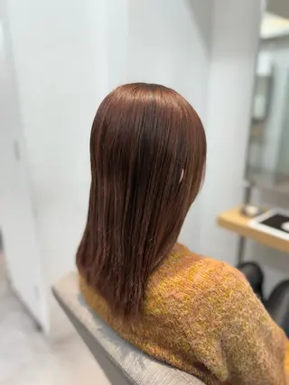 セミロング 横浜/髪質改善/ 艶髪/shoのヘアスタイル