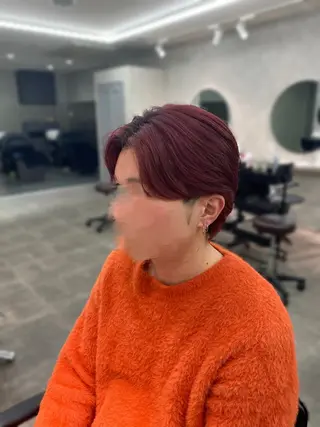 ショート カラー メンズ 韓国レイヤーカット 🇰🇷✨朝生菜楓のヘアスタイル