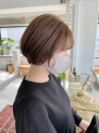 ショート カラー ショート・ボブ 徳竹淳一のヘアスタイル