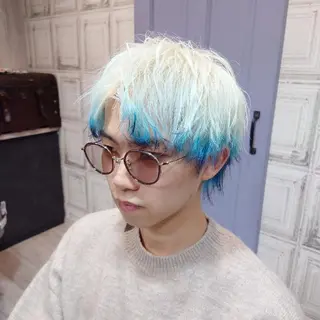 カラー メンズ F.hair salon所属・ハイトーン×髪質改善 🌈しゅんだい🌈のヘアスタイル