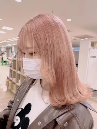 ミディアム カラー 暖色専門美容師🎀 お客様満足度◎のヘアスタイル