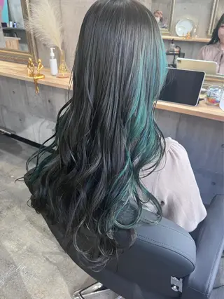 ロング カラー Sunny side 大名 RIOのヘアスタイル