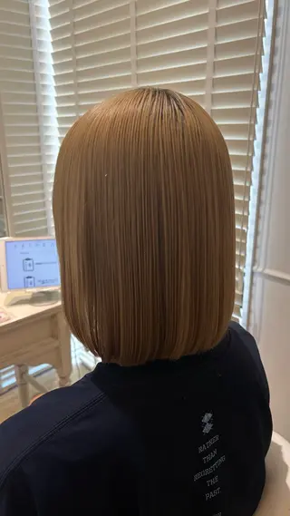 ミディアム カラー ♣️似合わせカット 艶髪カラーYUUGAのヘアスタイル