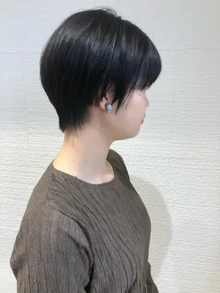 ショート ショート/ボブ/ 白髪ぼかし/しんやのヘアスタイル