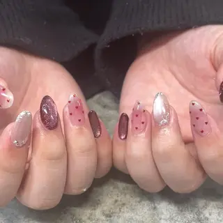 ネイル 🎀mahiro🎀 ワンホンネイルのネイルデザイン