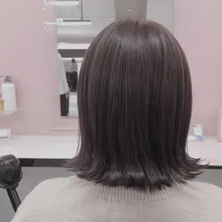 ミディアム カラー EMIL/上野駅近 /ブリーチ縮毛矯正のヘアスタイル