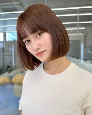 ショート ボブ COA GINZA 佐藤壮真のヘアスタイル
