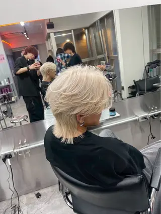 カラー メンズ ハイトーン /RYUUKI/栄のヘアスタイル