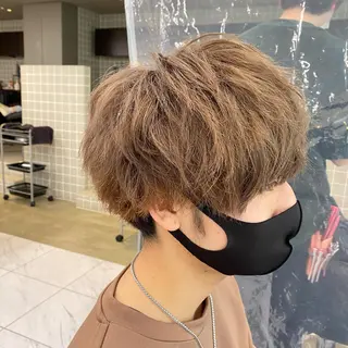 ミディアム カラー ヘアアレンジ メンズ メンズ特化 水口湧太のヘアスタイル