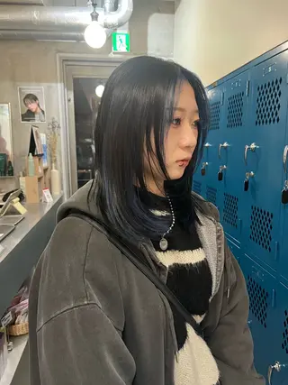 ミディアム カラー 無料カット/ハイ トーンカラー/きらのヘアスタイル