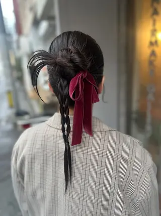 ミディアム miloc MOMOKAのヘアスタイル