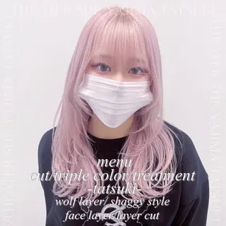 ロング 🫧ハイトーン特化 🐺矢島タツキ🐺のヘアスタイル