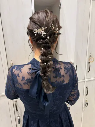 ヘアアレンジ つちだ ゆうひ / 暗髪カラー⟡.·のヘアスタイル