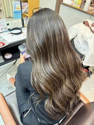 ロング カラー 吉田 剛のヘアスタイル