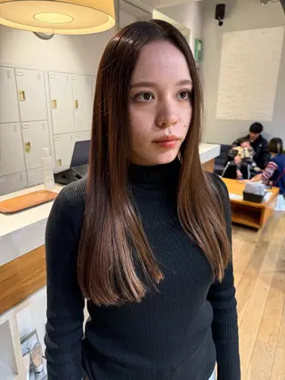 ロング 松本  夏海のヘアスタイル