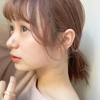 ミディアム カラー 💖レイヤー×美髪 💖momoのヘアスタイル