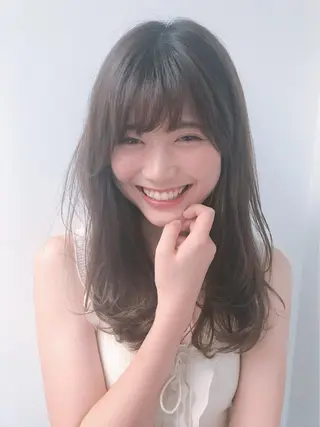 セミロング カラー ヘアアレンジ メンズ キッズ ネイル マツエク・マツパ 💕トレンドうる艶髪 💕TUNE銀座のヘアスタイル