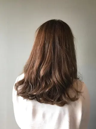 ロング カラー パーマ ハイライト/髪質改善 ans/黒木 和大のヘアスタイル