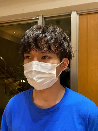 メンズ なみまきパーマ/ボブ パーマ🌼杉田 萌恵のヘアスタイル