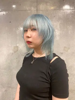 カラー 原宿美容師 iLe. tae ハイトーンのヘアスタイル
